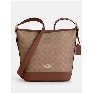 🔥🎁NWT! Coach Jude Duffle Bag in Signature Canvas Tan/Brown Msrp:$450.00